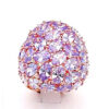 Anello in argento rose 925% e cristalli lilla Art. 626538