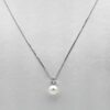 Pearl pendant white gold 750% and diamonds art.CDP62-2