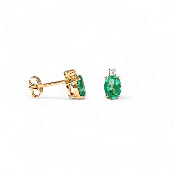 Emeralds and diamonds earrings Art.OR1435
