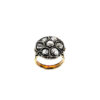 Yellow gold patch ring ART. TOPAN08
