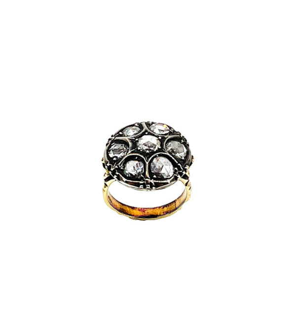 Yellow gold patch ring ART. TOPAN08