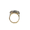 Yellow gold patch ring ART. TOPAN08