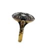 PhotoRoom 20230210 151207 gioielleria palermo Yellow gold patch ring 750% diamonds ART. TOPAN07