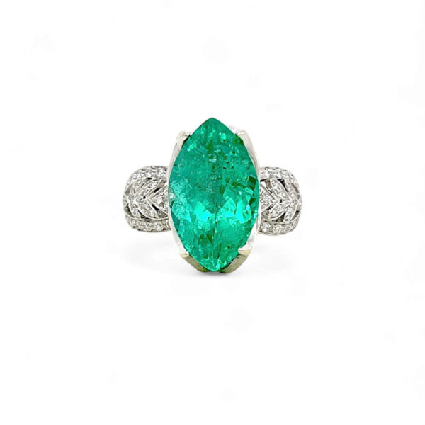 ANELLO SMERALDO ORO  DIAMANTI ART. AN1784