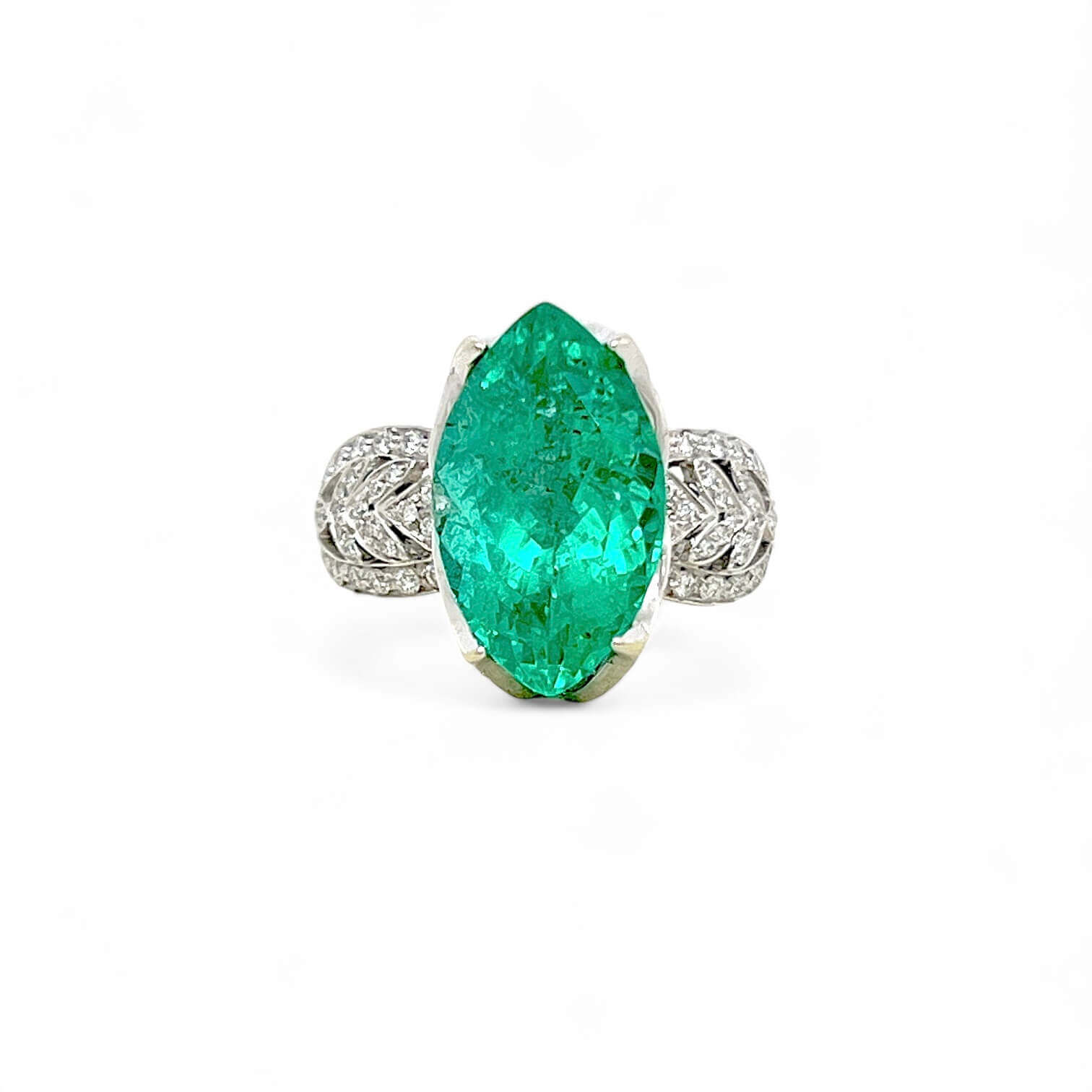 ANELLO SMERALDO ORO  DIAMANTI ART. AN1784