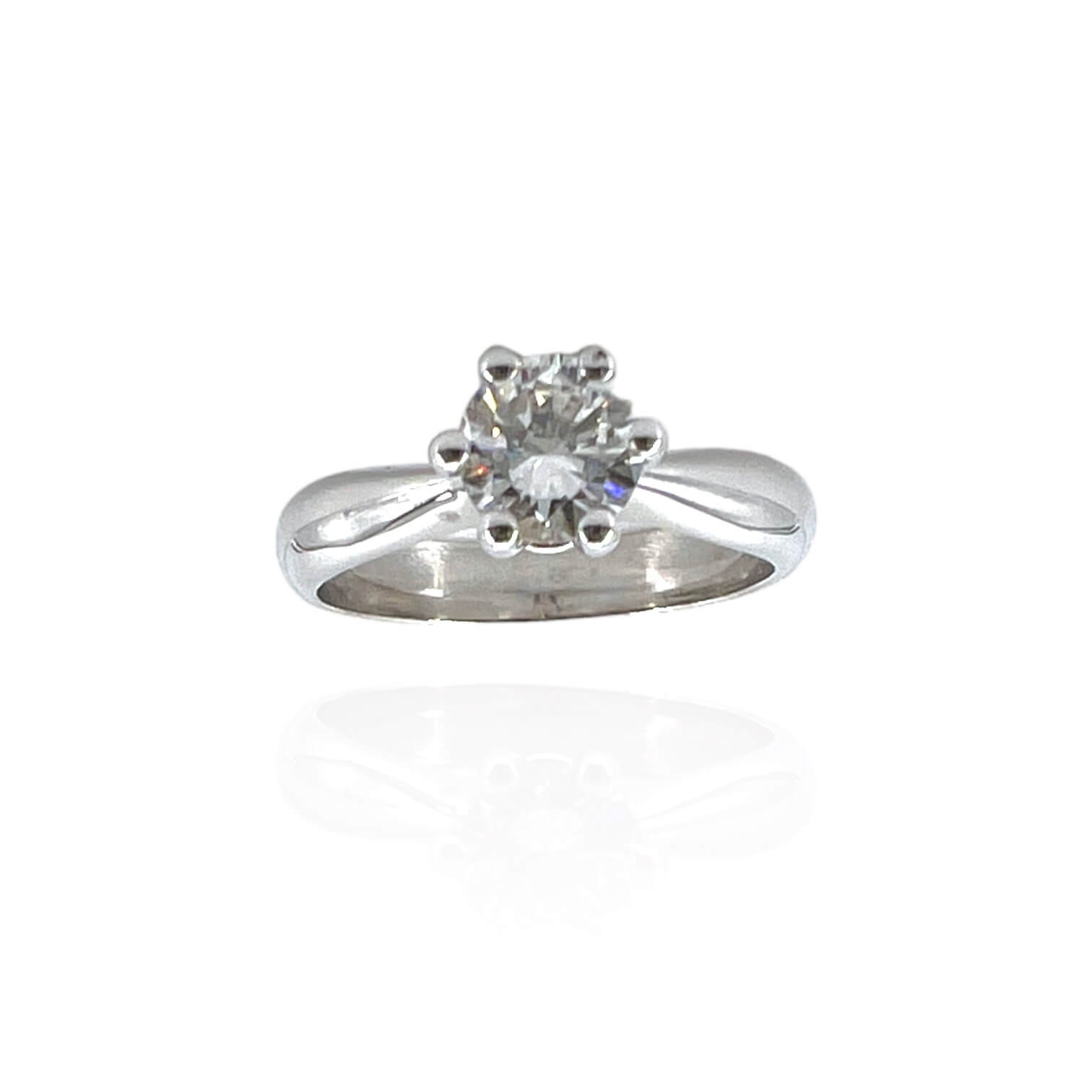 Solitaire ring diamond and gold LILY ART. AN2653