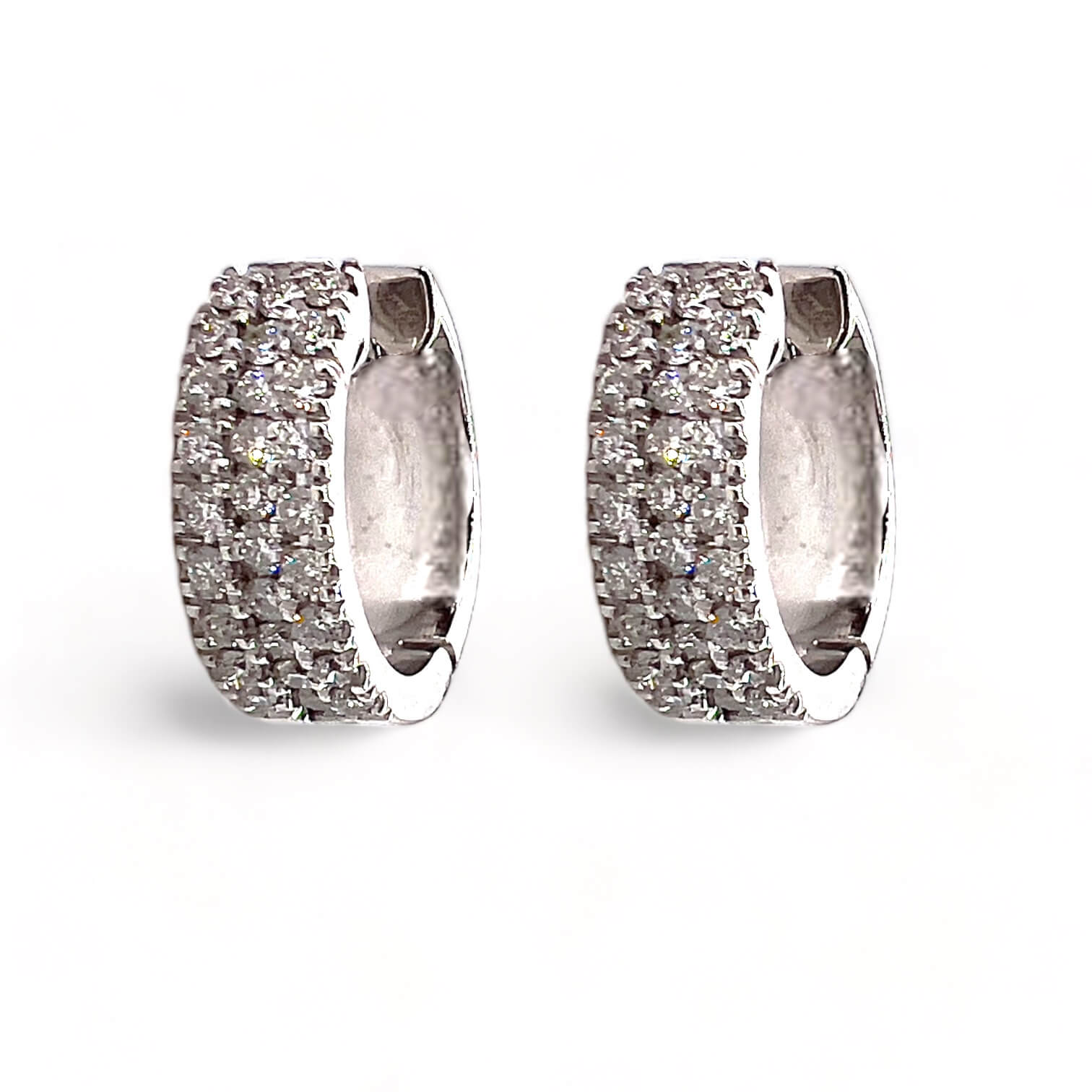 Circle earrings with diamonds Art.OR1559