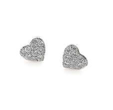 Orecchini cuore pavè di diamanti Art. OR244