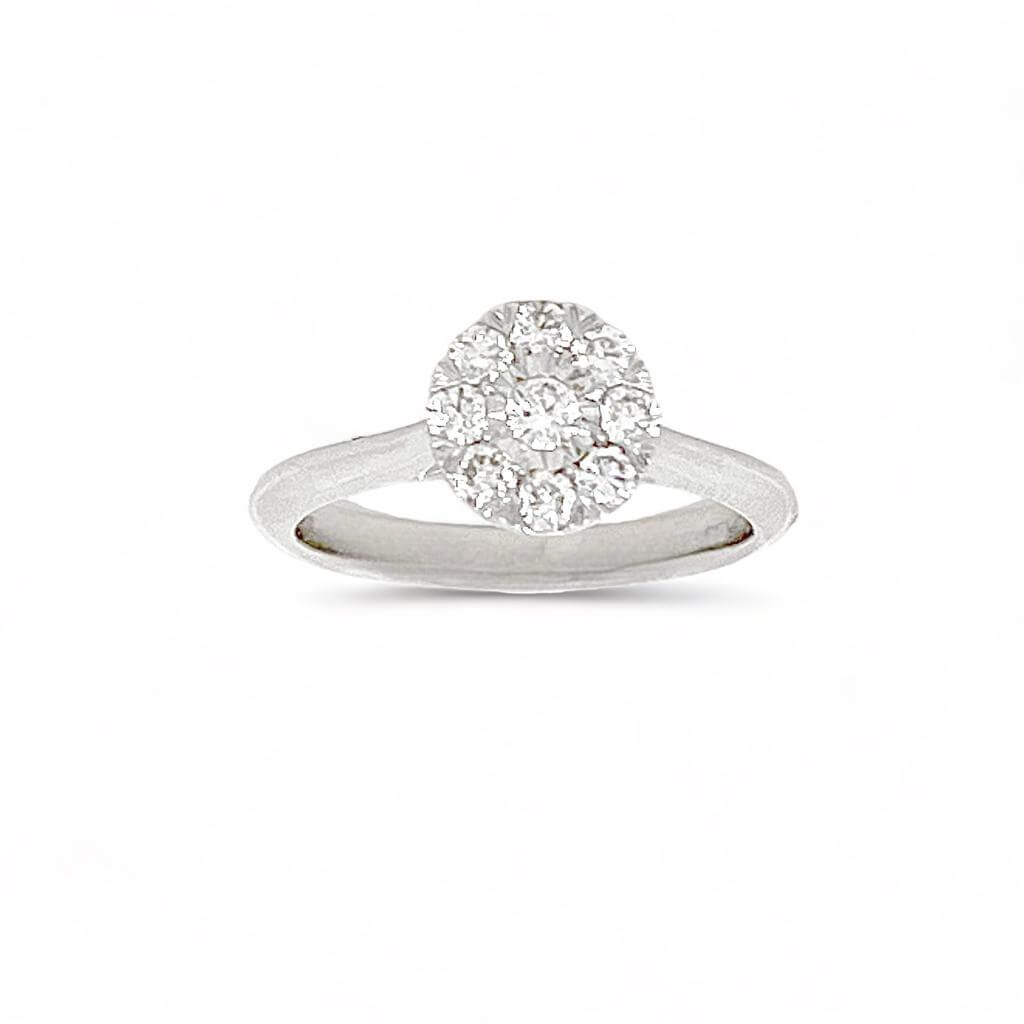 GOLD and DIAMOND SOLITAIRE RING COD.ART.BS29105R-8