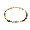 bracciale bandierie nautiche oro cipolla dal 1950 gioiellieri palermo 1 gioielleria palermo Bracelet gold nautical flags Art. BRBAND1