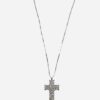 image 8 gioielleria palermo White gold cross and diamond WISH pendant Art. GR331