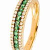 veretta smeraldi diamanti oro cipolla dal 1950 gioiellieri palermo 1 gioielleria palermo Veretta ring in gold with Diamonds and Emeralds BELLE EPOQUE Art. 80011R03R