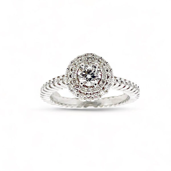 Anello solitario di diamanti art.AN904-1