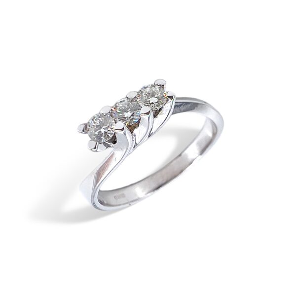 Anello trilogy oro e diamanti SGUARDI Art. AN2839