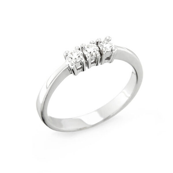 Anello trilogy oro e  diamanti NOTE D'AMORE Art. AN153