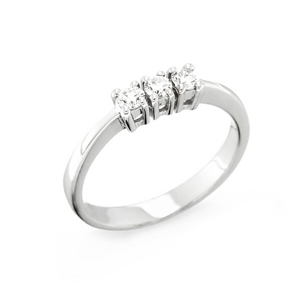 Ring trilogy gold and diamonds NOTES OF love Art. AN153