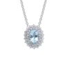Aquamarine Pendant Gold and Diamonds Art. 254181
