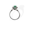 Gold and diamond emerald ring BON TON Art. AN1127