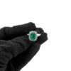 Gold and diamond emerald ring BON TON Art. AN1127