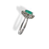 BON Art. AN578 Gold and Diamond Emerald Ring
