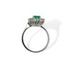 BON Art. AN578 Gold and Diamond Emerald Ring