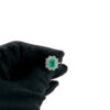 BON Art. AN578 Gold and Diamond Emerald Ring