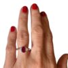 White gold GEMSTONE ruby diamond ring Art.ANTR2