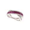 Diamond and gold rubies ring Art. 10A120F1240