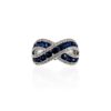 Anello zaffiri e diamanti in oro Art. RF10963BS-01