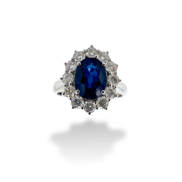 Anello zaffiro in oro e diamanti BON TON  Art. AN2116