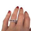image 1 1 gioielleria palermo Veretta ring with diamonds and rubies BELLE EPOQUE art. AN2144