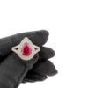 Ruby ring diamonds and gold Belle Epoque Art. AN743