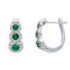 orecchini smeraldo oro diamanti cipolla dal 1950 gioiellieri palermo 2 1 gioielleria palermo Emerald earrings in 750% gold and diamonds Art. 234407