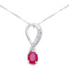 Gold and Diamond Ruby Pendant Art. 238762