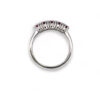 Anello veretta rubini diamanti oro bianco GEMME ART. AN1865