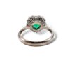 Emerald diamond and gold ring HEART art. AN2913