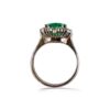Emerald diamond and gold ring HEART art. AN2913