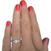 Anello solitario  diamanti oro bianco TULIPANO Art. AN3051-12