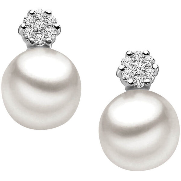 Orecchini perle oro e diamanti  Art.ORP199-27