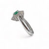 Anello con smeraldo taglio cuore e diamanti art.AN2267