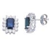 Orecchini zaffiri Blu e Oro e Diamanti BON TON  art. CIP166905