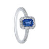 Anello zaffiro blu e diamanti BELLE EPOQUE Art. CIP262785ZB