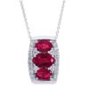 Pendente rubini oro e diamanti GEMME Art. CIP234416