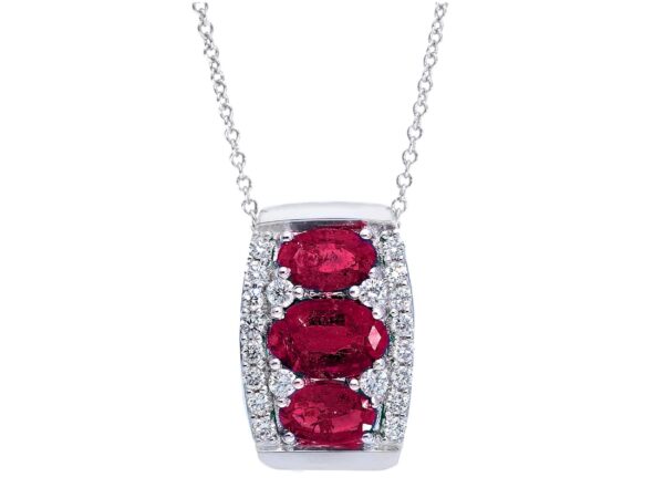 Pendente rubini oro e diamanti GEMME Art. CIP234416