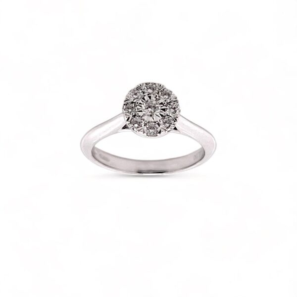 SILK Gold and Diamonds Solitaire Ring Art. BS290105R-7