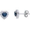 Sapphire Earrings Blue Gold and Diamonds BELLE EPOQUE Art. 225833