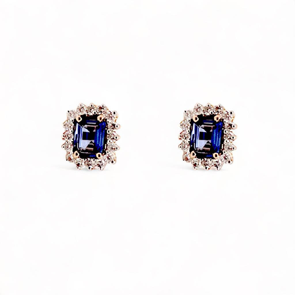 Orecchini zaffiri Oro e Diamanti BON TON Art. CIP107571