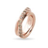 Anello Filodellavita Prezioso 3 fili e Diamanti Brown da 0.80ct art. AN322RBR