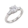 Solitaire Ring Infinite Gold and Diamonds GIA Certification America Art. ANSOL04