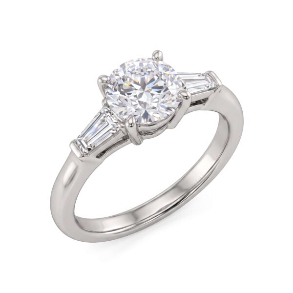 Solitaire Ring Infinite Gold and Diamonds GIA Certification America Art. ANSOL04